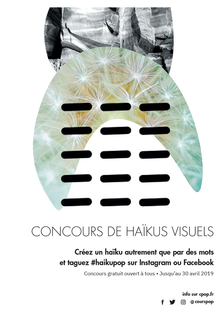 Affiche du Concours de haïkus par CPOP - 2019